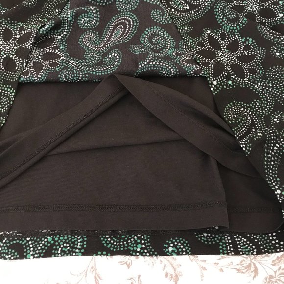 🪻Croft & Barrow S/S Blouse | Black/Green | Size 3X - Picture 6 of 11